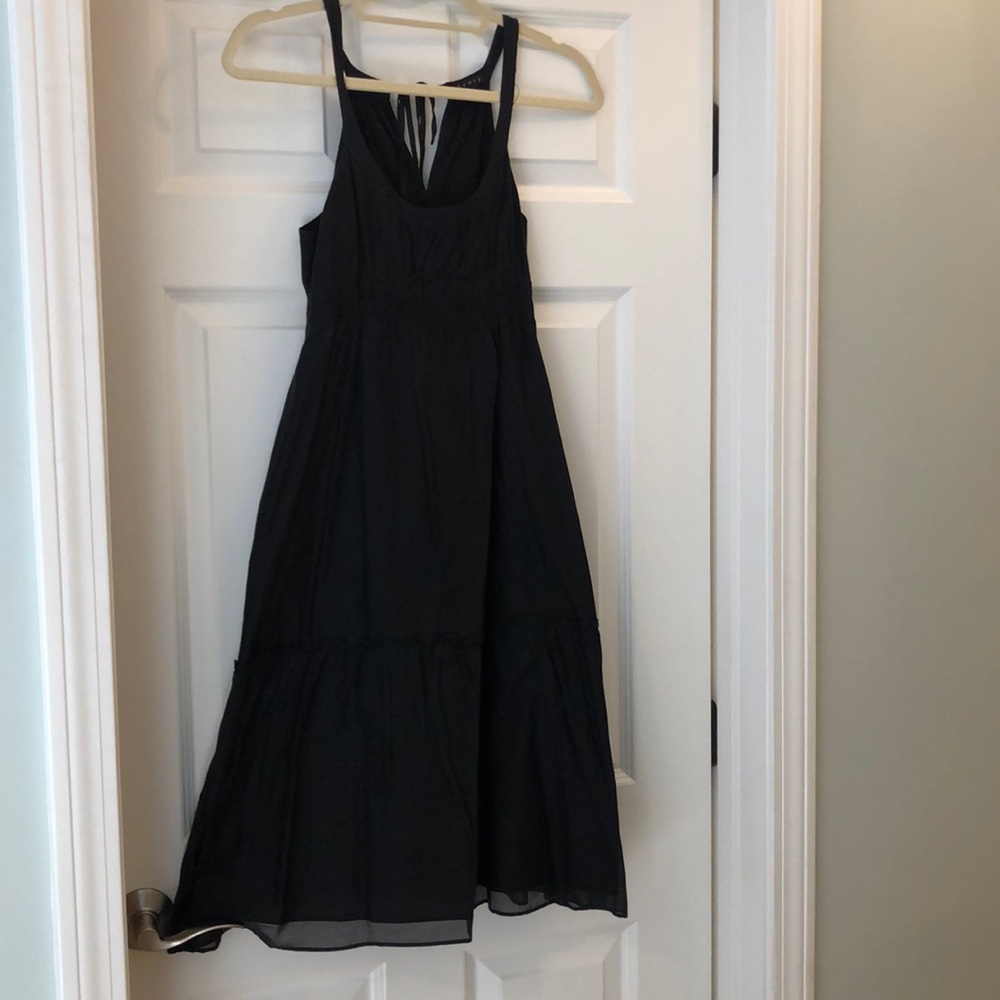 Theory mid length black sundress